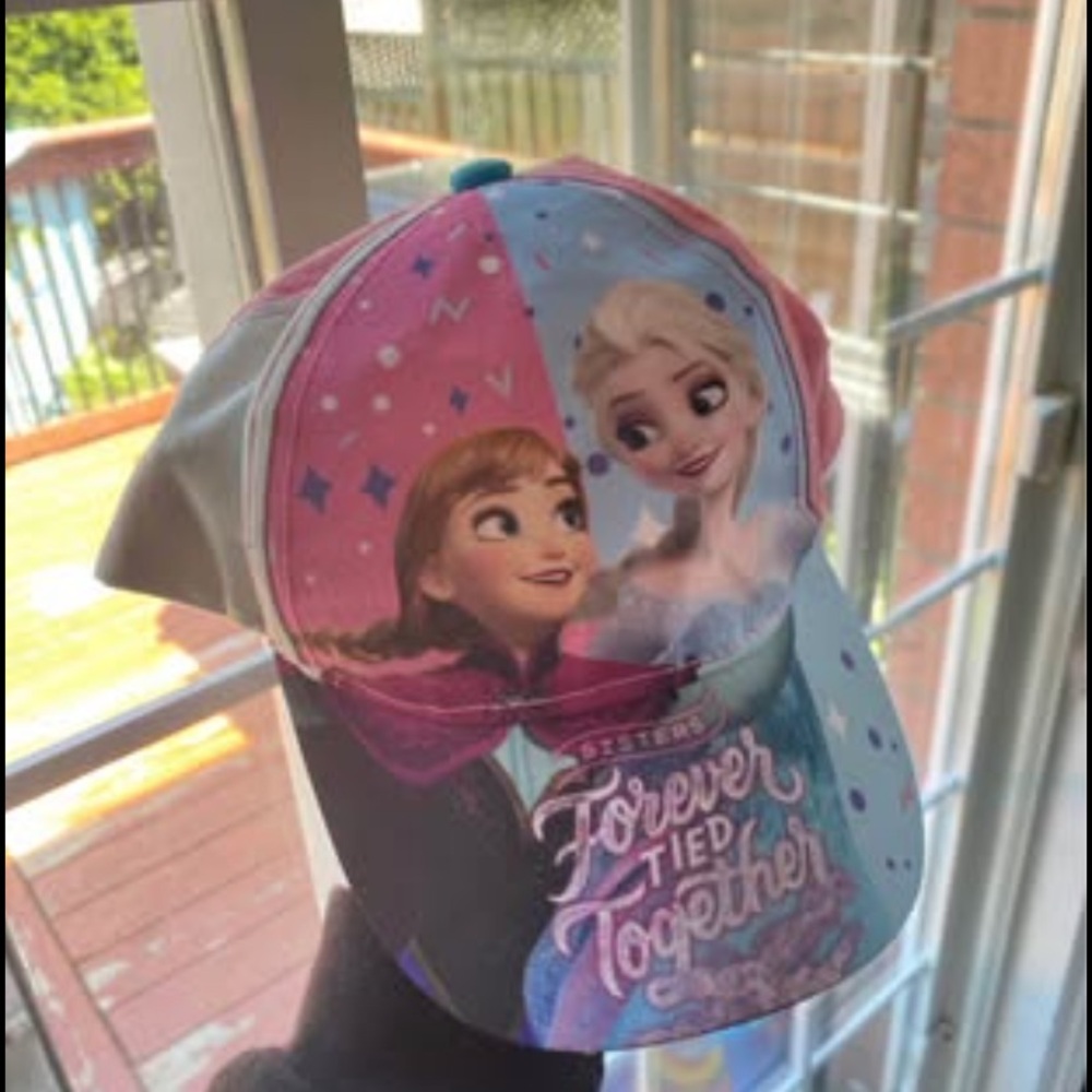 Sisters Frozen Youth Baseball Cap - Pink and Blue